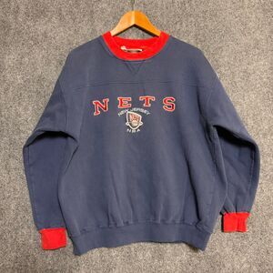 Vintage 90’s Lee Sport New Jersey Nets navy sweatshirt Size L #NBA #basketball